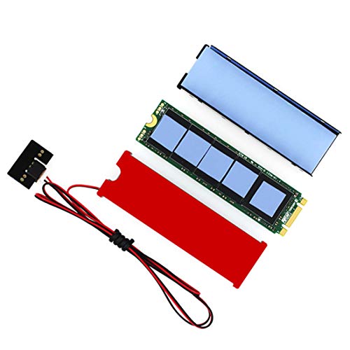 JEYI enfriamiento buque de guerra tormenta ventilador NVME NGFF M.2 disipador de calor SSD hoja de metal conductividad térmica silicio oblea ventilador disipador de calor