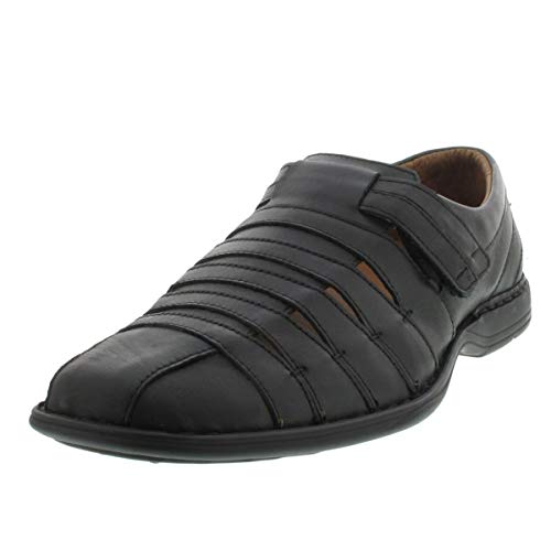 Josef Seibel 3320072713 Steven - Zapato de piel para hombre, sandalias, sandalias de panadería, plantilla extraíble, suela de goma, ligera, flexible, duradera, color Negro, talla 49 EU