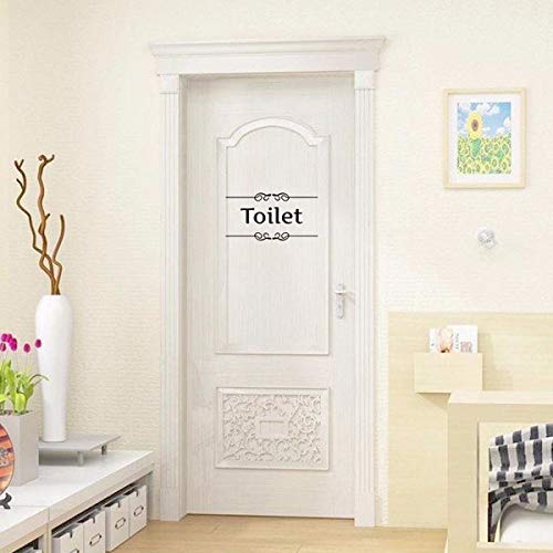 Josopa Extraíble Impermeable Lavabo Señal Baño Baño Puerta Muestra DIY Pegatinas de Pared Decoración Calcomanías