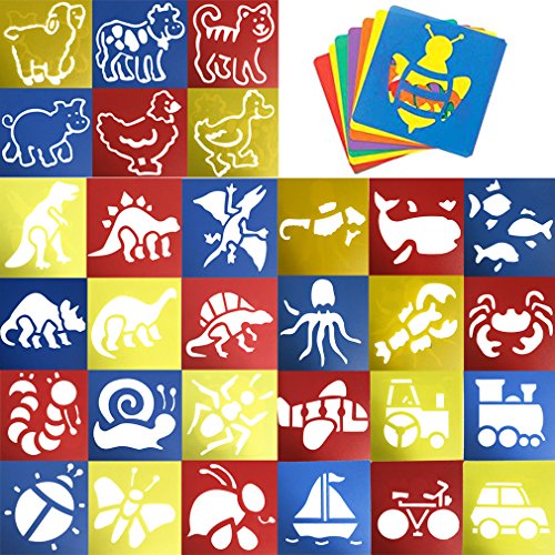 JT-Amigo 30pcs Set Plantilla de Dibujo para Niños