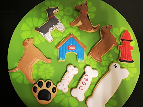 Juego Completo de Cortadores de Galleta para Amantes de los Perros - 10 Piezas de Acero Inoxidable de Alto grado 430 - Golden Retriever, Schnauzer Pequeño, Perro Salchicha y mch mucho más