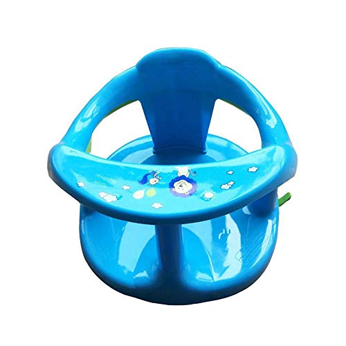 Junean Asiento de baño para bebé, asiento de bañera para bebé para sentarse, sillas de bebé plegables para sentarse, asiento de baño con respaldo y 4 ventosas para estabilidad