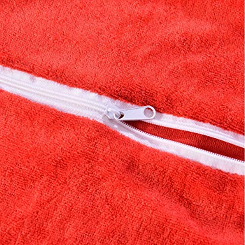 JYL Beach Towel Beach Chair Cover Funda de Microfibra Lounge Lounge con Bolsillos de Almacenamiento Laterales para Piscina, Tumbona, Hotel, Vacaciones, 73X210cm (Rojo)