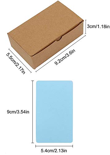 KAHEIGN 700 Piezas Tarjetas De Papel Kraft, 7 Colores Tarjeta De Mensaje Kraft En Blanco Cartas De Negocios Tarjeta De Vocabulario Fichas Tarjetas De Etiquetas De Regalo De Bricolaje