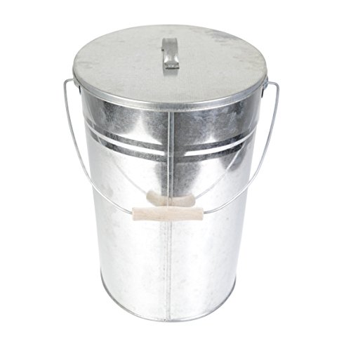 Kamino-Flam 333259 Cubo de Ceniza, Metal, Plata, 40x28x35 cm