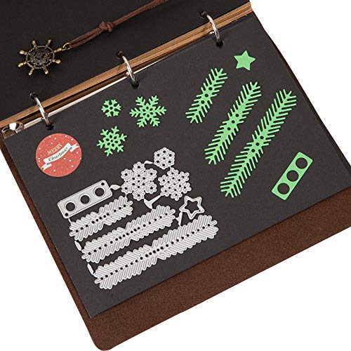 Kesote 9 Troqueles Navidad Troqueles de Corte Metal Troquel Scrapbooking para Álbumes de Recortes Tarjeta Papel Manualidades