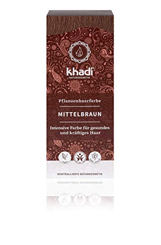 Khadi Tinte Herbal Color Castaño Medio, 100 g