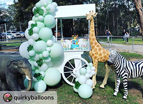 Kit de guirnalda de globos verde menta, decoraciones para fiesta de cumpleaños Guirnalda de globos, verde menta, azul, fiesta de niños, decoraciones de cumpleaños para baby shower.