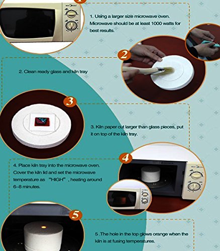 Kit de horno de microondas profesional - para bricolaje joyería de vidrio fusión horno herramientas