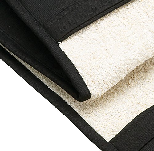Kitchen Craft Master Class - Guante de Horno Doble, Color Negro