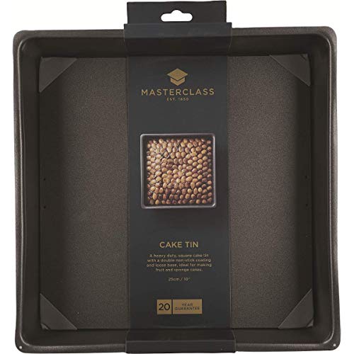 Kitchen Craft Master Class - Molde cuadrado (superficie antiadherente, 25 cm)