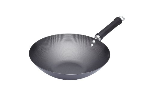Kitchen Craft Oriental Wok, Acero, Gris, 30 cm