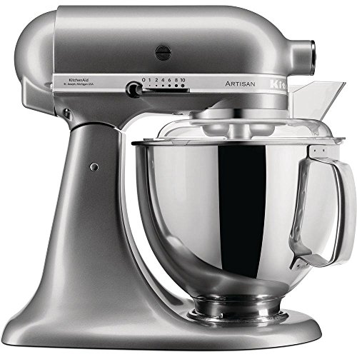 KitchenAid Artisan - Robot de cocina (4,8 L), color plateado