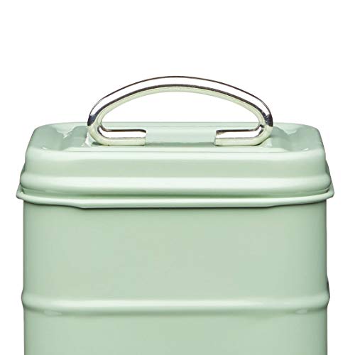 Kitchencraft Living Nostalgia café recipiente de almacenamiento, 11 x 17 cm (4 "x 6.5"), acero, Inglés Sage, 10,7 x 10,7 x 16,5 cm