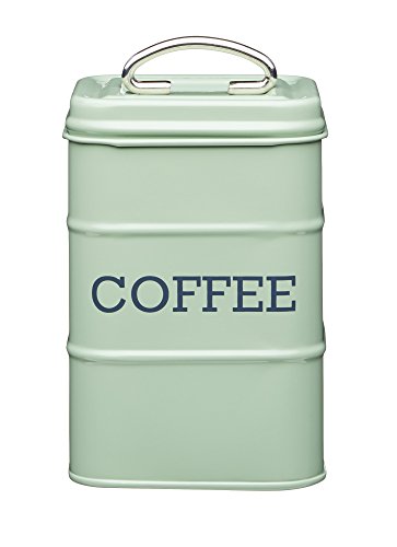 Kitchencraft Living Nostalgia café recipiente de almacenamiento, 11 x 17 cm (4 "x 6.5"), acero, Inglés Sage, 10,7 x 10,7 x 16,5 cm