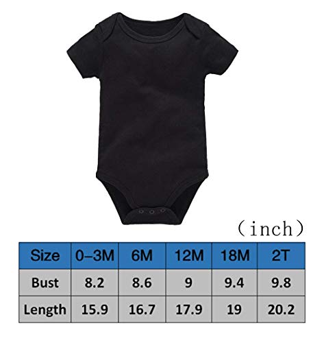 KNKN I Love Mayonesa Romper Body para bebé recién Nacido Cómodo Mono Tops para bebé Negro