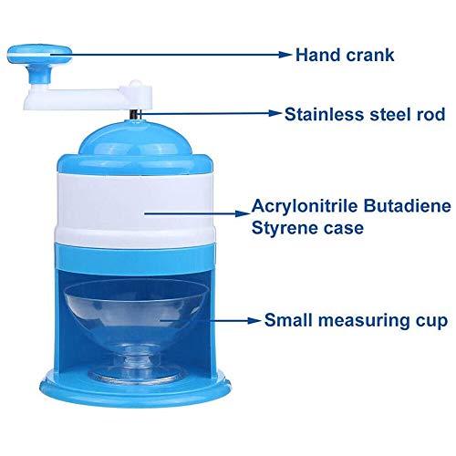 KPTKP Raspador de Cono de Nieve Manual Máquina de Hielo Manual Máquina de Hielo Manual Mini máquina de Hielo pequeña Trituradora de Hielo en casa para niños Rompehielos