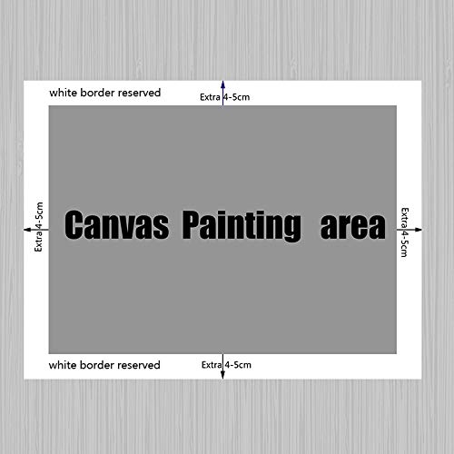 KWzEQ Imprimir en Lienzo Doodle de Dibujos Animados póster Moderno e imágenes para el sofá de la Sala de estar30x45cmPintura sin Marco
