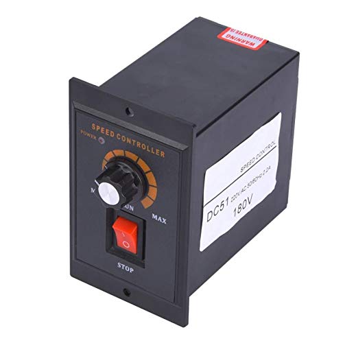 L-Yune,bolt 1pc de Salida DC-51 Motor de la CC del regulador del regulador de imán Permanente 120W 2.2A rotación de Avance Motor eléctrico de CC 180VDC / 200 VCD / 220VDC (tamaño : 200VDC)