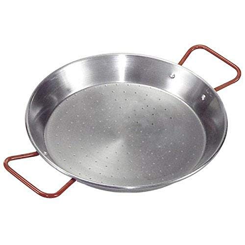 LA IDEAL - Paellera valenciana para 3 personas, 28 cm, Gris