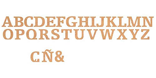 LA LLUNA ALWAYS CREATING Letras de Madera. Letras Grandes de Madera DM de 20cm de Alto para decoración y Manualidades. Disponible el Alfabeto Completo (D)
