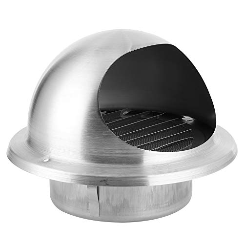 Ladieshow 125 mm con Forma de Bola, ventilación de Aire de Acero Inoxidable, Campana de ventilación Impermeable para Ventilador de ventilación de Campana extractora