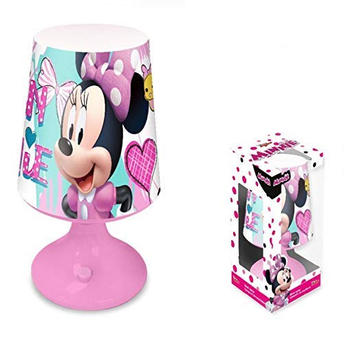 Lámpara de noche de Disney Minnie Mouse luz LED de mesa infantil 1308