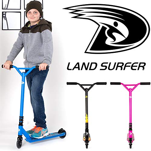 Land Surfer- Patinete de trucos y saltos, Verde Camuflaje