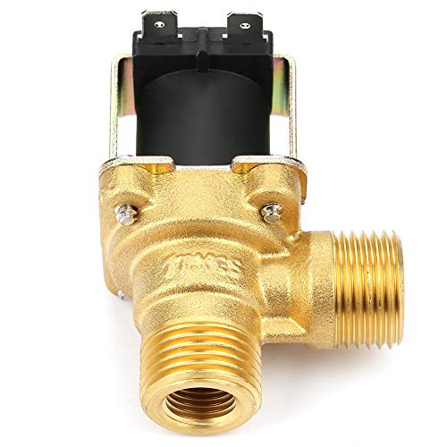 Latón DC 24V G1 / 2 Válvula solenoide eléctrica de entrada de agua cerrada, operada por piloto normal