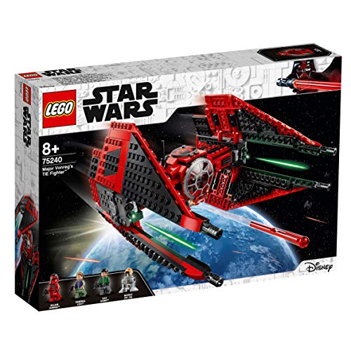 LEGO Star Wars - Caza TIE del Mayor Vonreg, juguete de construcción de Nave Espacial para recrear las Aventuras de La Guerra de las Galaxias , Incluye Minifiguras de Personajes de la Saga (75240)