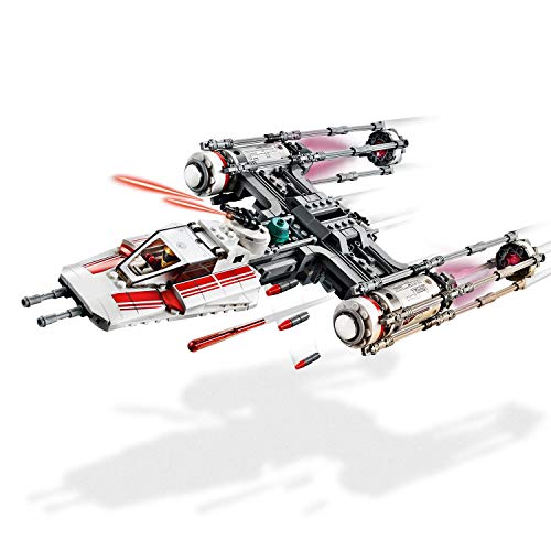 LEGO Star Wars TM - Caza Estelar Ala-Y de la Resistencia, Juguete de Construcción de Nave Espacial de la Guerra de las Galaxias Episodio IX: El Ascenso de Skywalker, A partir de 8 años (75249)