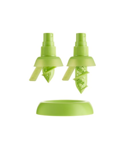 Lékué 3400115SURU500 - Juego de 2 pulverizadores de cítricos, Color Verde