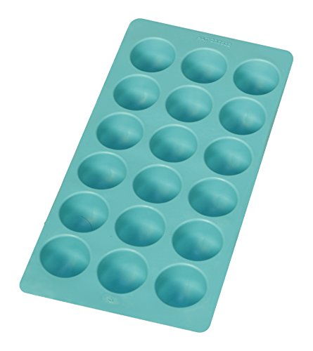 Lékué Cubitera de Caucho, Natural, Azul, 18 cavidades,Redonda