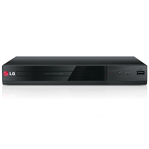 LG DP132 - Reproductor de DVD con entrada USB y RCA (formatos AVCHD, DIVX, DIVX HD, MPEG2, MPEGA), color negro