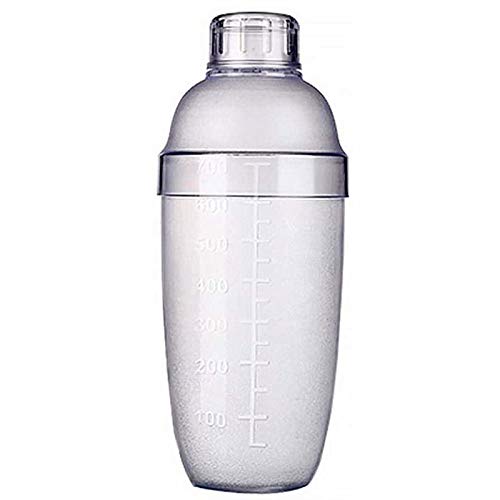 Limeow Coctelera de Plástico para Cócteles para Mezclador de Vino para Herramientas de Barra de Bebidas Coctelera de Plástico para Cóctel Mezclador de Plástico con Medida Herramienta de Barman