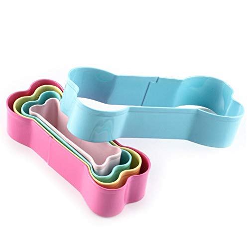 Limeow Forma de Perro para Galletas de Molde Cortadores de Galletas de Hueso Galletas y Huesos en Forma de Perro para Cortar Masa para Galletas pero También para Cortar Fondant 8 Piezas