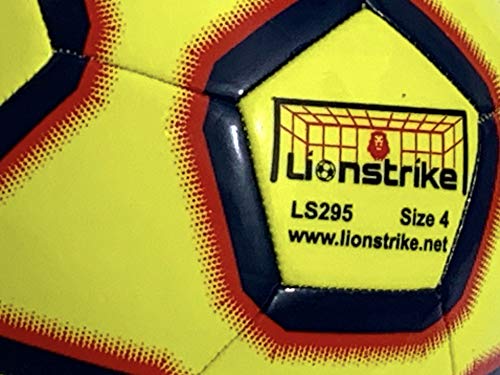 Lionstrike Balón de Fútbol Tamaño 4 Lite (Amarillo)