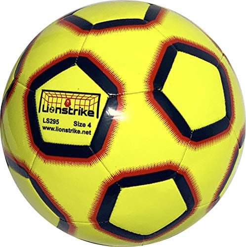 Lionstrike Balón de Fútbol Tamaño 4 Lite (Amarillo)