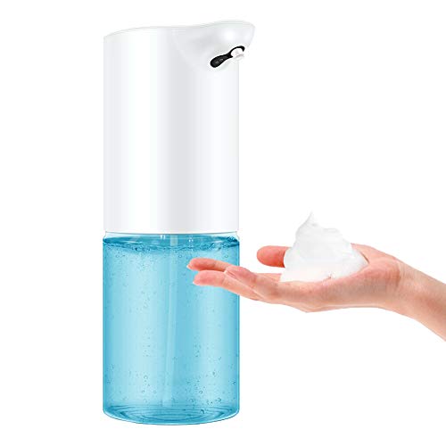 LIVEHITOP Dispensador Jabón Automático, Dispensador Jabón Espuma Impermeable con Sensor Movimiento Infrarrojo Inteligente, Dispensador Jabón Sin Contacto 320ML para Baño, Cocina, Hotel, Oficina