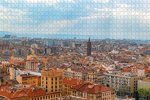 LIXB Puzzles para Adultos, 1000 Puzzles, Zaragoza para Adultos españoles, decoración del hogar, Puzzles