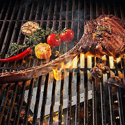 Locisne Caja de ahumador para Parrilla Barbacoa astillas Madera,Caja ahumador Acero Inoxidable,Accesorio para Barbacoa,Parrilla carbón a Gas,Deliciosa Carne a la Parrilla con Sabor a Barbacoa ahumada
