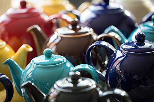 London Pottery Tetera con colador, Globe, cerámica, Amarillo, 2 Cup (500 ml)