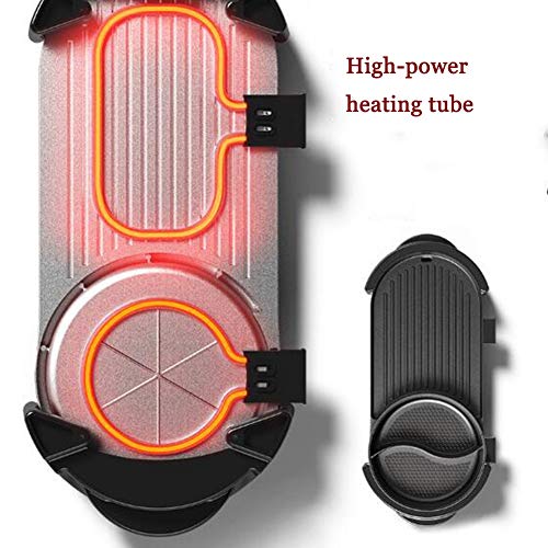 LUONE BBQ Hot Pot, Antiadherente de Alta Capacidad eléctrica Pan Molde de Horno Cubierta de Humo de la Plancha sartén de Alta Potencia multifunción Hot Pot Barbacoa Máquina,B,M