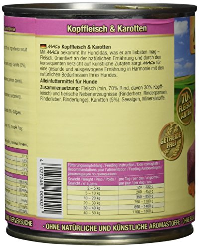 Mac 's de Carne & Zanahorias, 6 Pack (6 x 800 g)