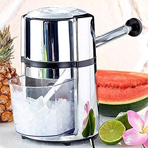 Manual de trituración Máquina de hielo, la trituradora de hielo troceado hielo cono de nieve Máquina de hacer hielo máquina de afeitar de la manivela no eléctricos for el partido de bricolaje helado d