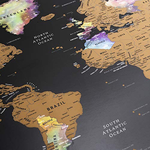Mapa Mundi Rascar + Mapa Europa Rascar - con accesorios y tubo de regalo