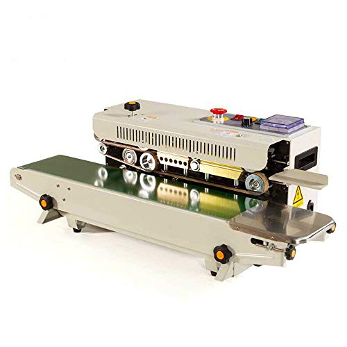 Máquina de sellado continuo FR-770 automática de sellado horizontal de bolsas de plástico, máquina de sellado de cinta de sellado