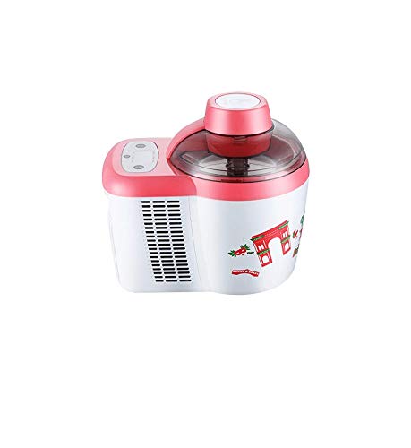Máquina para Hacer Helados eléctrica, máquina de Helado de Yogur Helado con Sorbete, tazón congelador de 0,6 Cuartos de galón, Tapa de caño Grande y Paleta de Mezcla para Postre de Servicio Suave