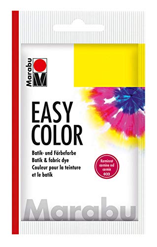 Marabu-Pintura para Hacer Batik y teñir, Color Rojo carmín 25 g, (17350022032)