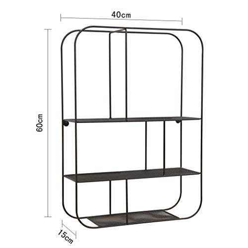 Marca Amazon - Movian Kyyvesi - Estantería para colgar, 41 x 15 x 60 cm, negro